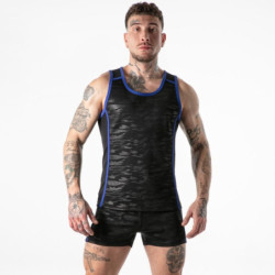 LOCKER GEAR - CAMISETA SIN MANGAS AZUL XL CON ACCESO MILITAR COMPLETO