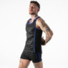 LOCKER GEAR - CAMISETA SIN MANGAS AZUL CON ACCESO MILITAR COMPLETO L