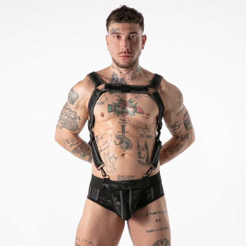 LOCKER GEAR - ARNÉS DE ACCESO MILITAR COMPLETO NEGRO L/XL