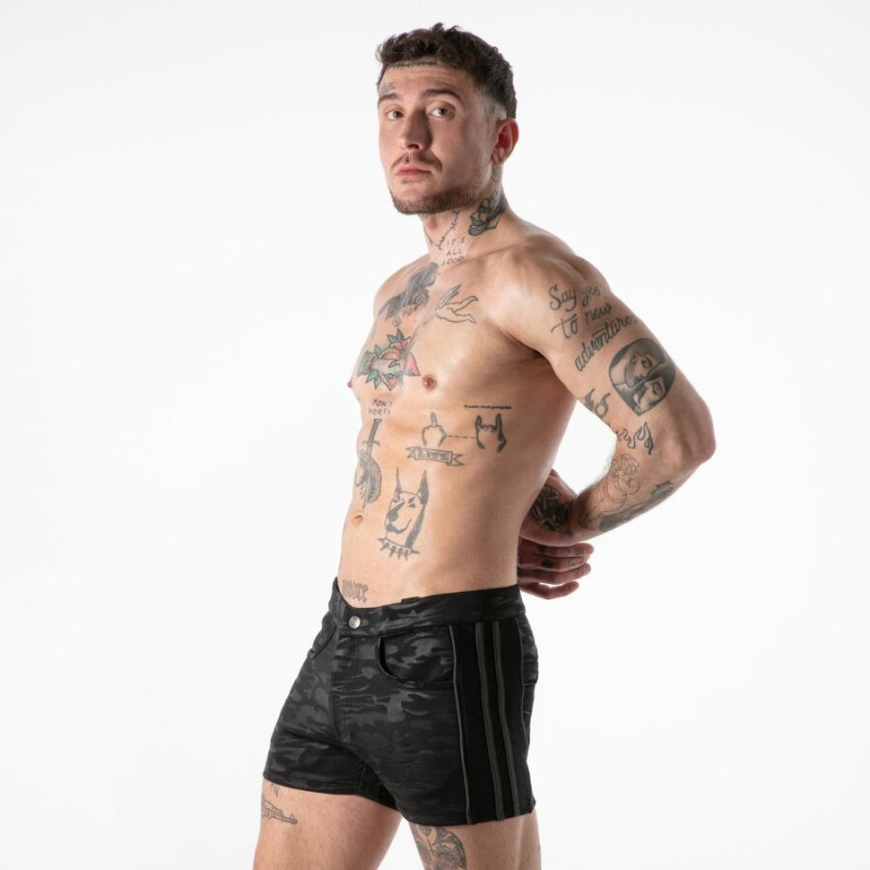 LOCKER GEAR - ACCESO MILITAR COMPLETO, PANTALÓN CORTO NEGRO XL