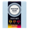 PRESERVATIVOS MISTER SIZE - PAQUETE DE MUESTRA DE PRESERVATIVOS TALLA 53-57-60 MM (3 UNIDADES)