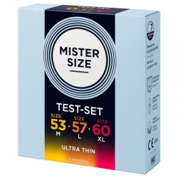PRESERVATIVOS MISTER SIZE - PAQUETE DE MUESTRA DE PRESERVATIVOS TALLA 53-57-60 MM (3 UNIDADES)