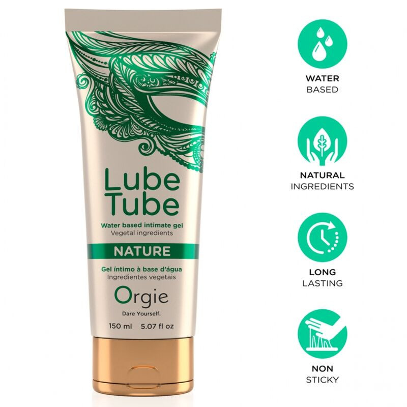 ORGIE - TUBO DE LUBRICANTE GEL ÍNTIMO NATURAL A BASE DE AGUA 150 ML