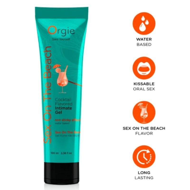 ORGIE - TUBO DE LUBRICANTE CÓCTEL SEXO EN LA PLAYA GEL ÍNTIMO A BASE DE AGUA BESABLE 100 ML