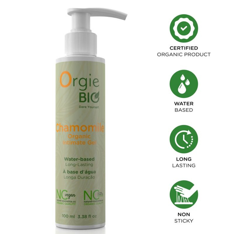 ORGIE - GEL ÍNTIMO ORGÁNICO DE MANZANILLA BIO A BASE DE AGUA 100 ML
