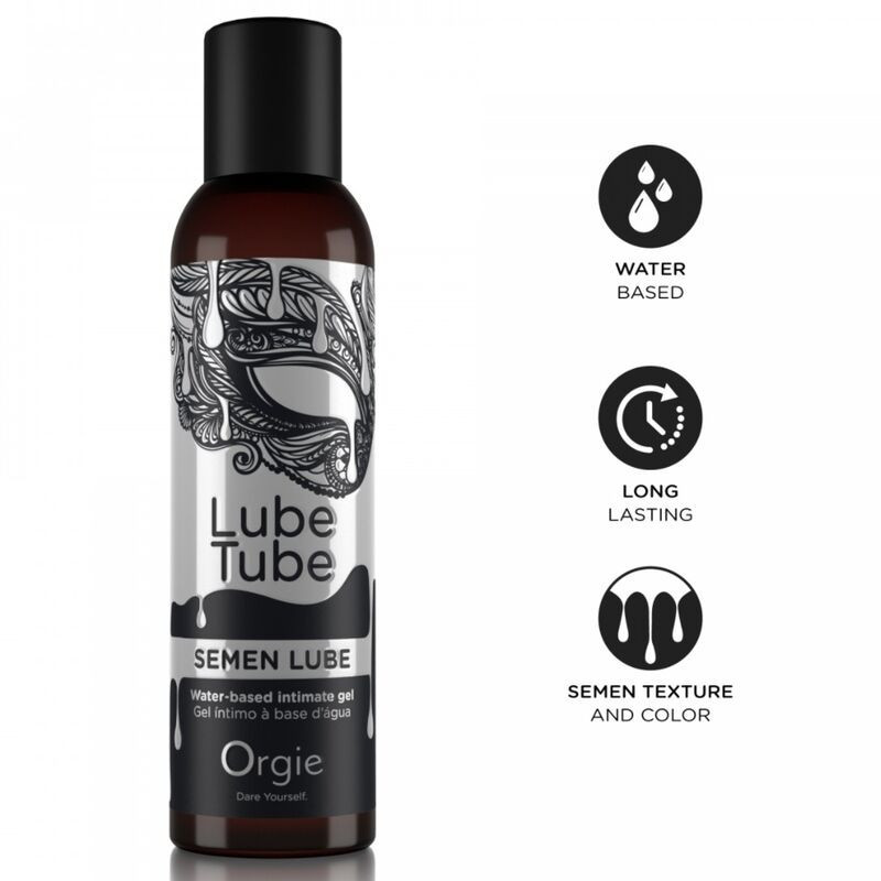 ORGIE - TUBO DE LUBRICANTE DE SEMEN, GEL ÍNTIMO A BASE DE AGUA 150 ML
