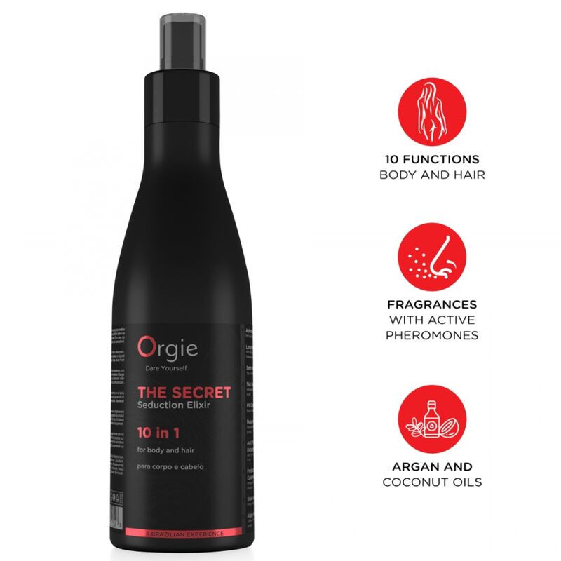 ORGIE - EL ELIXIR SECRETO DE SEDUCCIÓN 10 EN 1 LOCIÓN CORPORAL Y CAPILAR 200 ML