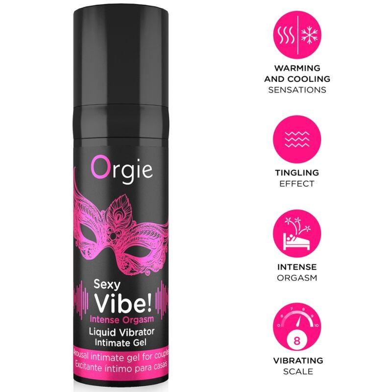 ORGIE - ¡VIBRACIÓN SENSUAL! ORGASMO INTENSO, MÚLTIPLES SENSACIONES, GEL ÍNTIMO 15 ML