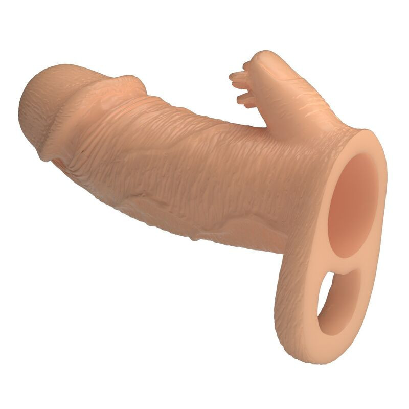 PRETTY LOVE - FUNDA DE EXTENSIÓN DE PENE RODERIC 13 CM Ø 3,8 CM NATURAL