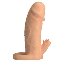PRETTY LOVE - FUNDA DE EXTENSIÓN DE PENE RODERIC 13 CM Ø 3,8 CM NATURAL