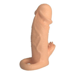 PRETTY LOVE - FUNDA DE EXTENSIÓN DE PENE RODERIC 13 CM Ø 3,8 CM NATURAL