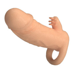 PRETTY LOVE - FUNDA DE EXTENSIÓN DE PENE RODERIC 13 CM Ø 3,8 CM NATURAL