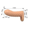 PRETTY LOVE - FUNDA EXTENSORA DE PENE NESMITH 13 CM Ø 3,8 CM NATURAL