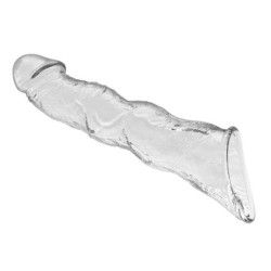 PRETTY LOVE - FUNDA EXTENSORA DE PENE AJUSTABLE 28 CM Ø 4,5 CM TRANSPARENTE