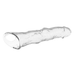 PRETTY LOVE - FUNDA EXTENSORA DE PENE AJUSTABLE 28 CM Ø 4,5 CM TRANSPARENTE