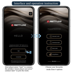 PRETTY LOVE - VIBRADOR ANAL Y PERINEAL NEGRO CONTROLADO POR LA APP DE ANTHONY