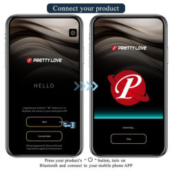 PRETTY LOVE - VIBRADOR ANAL Y PERINEAL NEGRO CONTROLADO POR LA APP DE ANTHONY