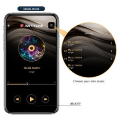 PRETTY LOVE - VIBRADOR ANAL Y PERINEAL NEGRO CONTROLADO POR LA APP DE ANTHONY