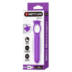PRETTY LOVE - MINI VIBRADOR MASAJEADOR RECARGABLE GIANA MORADO