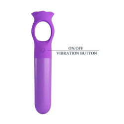 PRETTY LOVE - MINI VIBRADOR MASAJEADOR RECARGABLE GIANA MORADO
