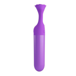 PRETTY LOVE - MINI VIBRADOR MASAJEADOR RECARGABLE GIANA MORADO