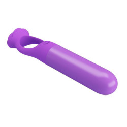 PRETTY LOVE - MINI VIBRADOR MASAJEADOR RECARGABLE GIANA MORADO