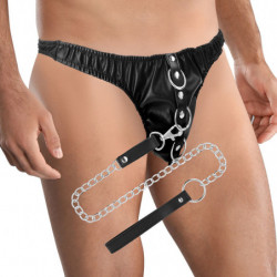 DARKEST - TANGA DE SUMISIÓN CON CADENA METÁLICA