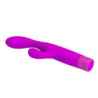PRETTY LOVE - VIBRADOR JENE DE DOBLE ESTIMULACIÓN PARA EL PUNTO G Y EL CLÍTORIS, COLOR MORADO