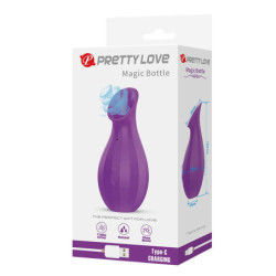 PRETTY LOVE - BOTELLA MÁGICA RECARGABLE ESTIMULADOR DE SUCCIÓN CLITORAL MORADO
