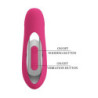 PRETTY LOVE - VIBRADOR DE SILICONA RECARGABLE DUDEN CON 12 MODOS DE VIBRACIÓN Y 3 MODOS DE BALANCEO, COLOR ROSA