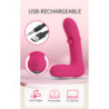PRETTY LOVE - VIBRADOR DE SILICONA RECARGABLE DUDEN CON 12 MODOS DE VIBRACIÓN Y 3 MODOS DE BALANCEO, COLOR ROSA