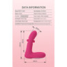 PRETTY LOVE - VIBRADOR DE SILICONA RECARGABLE DUDEN CON 12 MODOS DE VIBRACIÓN Y 3 MODOS DE BALANCEO, COLOR ROSA