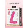 PRETTY LOVE - VIBRADOR DE SILICONA RECARGABLE DUDEN CON 12 MODOS DE VIBRACIÓN Y 3 MODOS DE BALANCEO, COLOR ROSA
