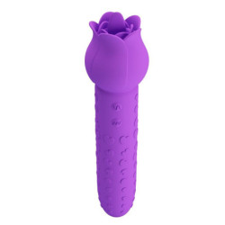 PRETTY LOVE - VIBRADOR ESTIMULADOR ORAL Y CLITORAL RECARGABLE DANNELL MORADO