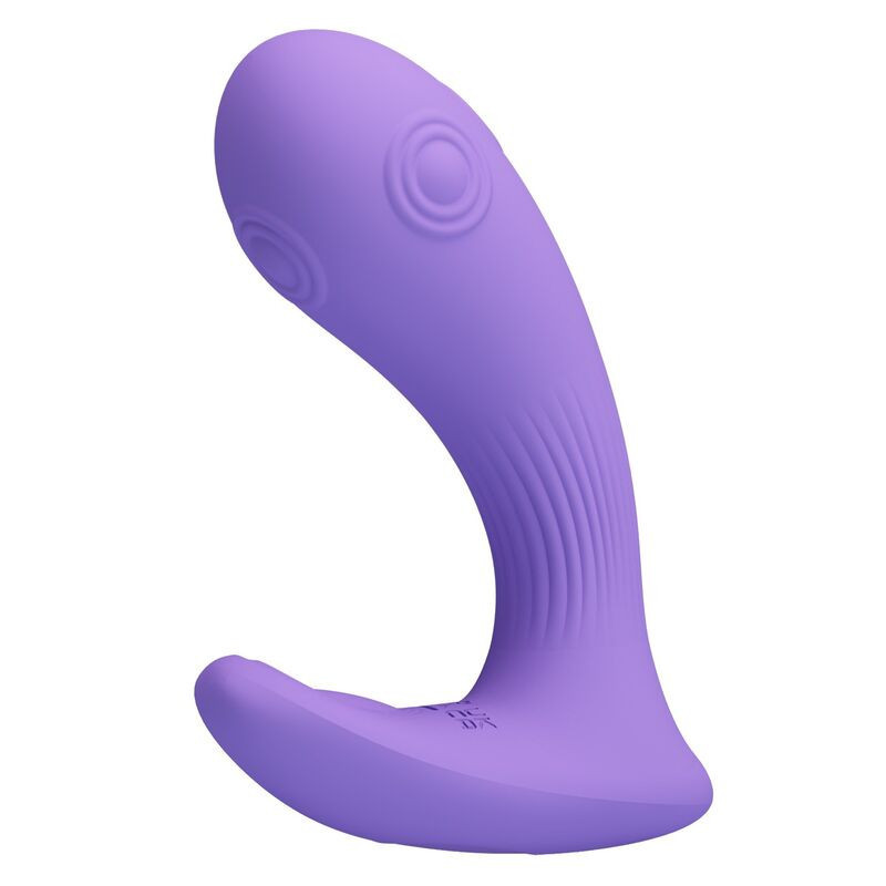 PRETTY LOVE - VIBRADOR DE DOBLE ESTIMULACIÓN RECARGABLE ANDROMEDA MORADO