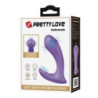 PRETTY LOVE - VIBRADOR DE DOBLE ESTIMULACIÓN RECARGABLE ANDROMEDA MORADO