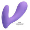 PRETTY LOVE - VIBRADOR DE DOBLE ESTIMULACIÓN RECARGABLE ANDROMEDA MORADO