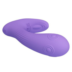 PRETTY LOVE - VIBRADOR DE DOBLE ESTIMULACIÓN RECARGABLE ANDROMEDA MORADO
