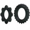 BAILE - KIT DE 2 ANILLOS DE SILICONA FLORALES