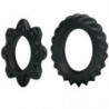 BAILE - KIT DE 2 ANILLOS DE SILICONA FLORALES