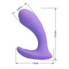 PRETTY LOVE - VIBRADOR DE DOBLE ESTIMULACIÓN RECARGABLE ANDROMEDA MORADO