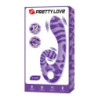PRETTY LOVE - VIBRADOR DE VERANO DE DOBLE EXTREMO CON MANGO 19 CM Ø 3,5 CM MORADO