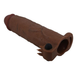 PRETTY LOVE - FUNDA VIBRADORA PARA PENE XERXES 22 CM Ø 4,5 CM MARRÓN