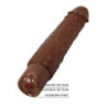 PRETTY LOVE - VIBRADOR REALISTA DUKE 23,5 CM Ø 4,8 CM MARRÓN