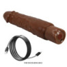PRETTY LOVE - VIBRADOR REALISTA DUKE 23,5 CM Ø 4,8 CM MARRÓN