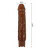 PRETTY LOVE - VIBRADOR REALISTA DUKE 23,5 CM Ø 4,8 CM MARRÓN