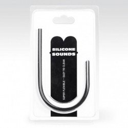 TOTALMENTE NEGRO - SONDA URETRAL DE SILICONA DE 10 MM