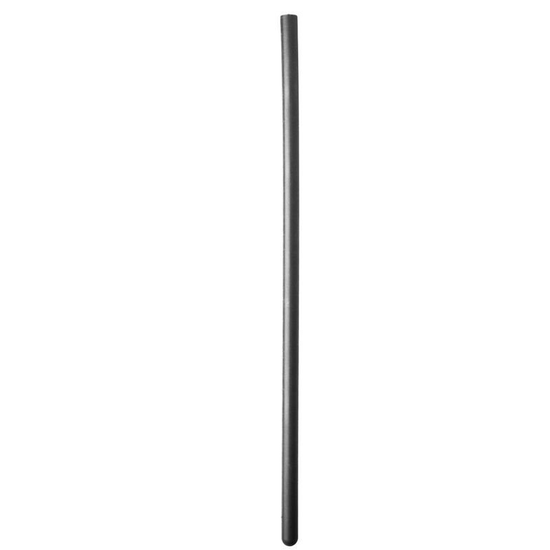 TOTALMENTE NEGRO - SONDA URETRAL DE SILICONA DE 8 MM