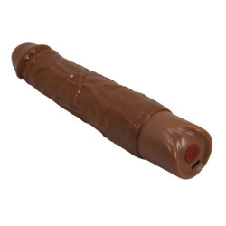 PRETTY LOVE - DILDO VIBRADOR REALISTA KESSLER CON 10 MODOS DE VIBRACIÓN Y 10 INTENSIDADES, 22 CM, MARRÓN