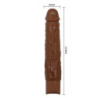 PRETTY LOVE - DILDO VIBRADOR REALISTA KESSLER CON 10 MODOS DE VIBRACIÓN Y 10 INTENSIDADES, 22 CM, MARRÓN